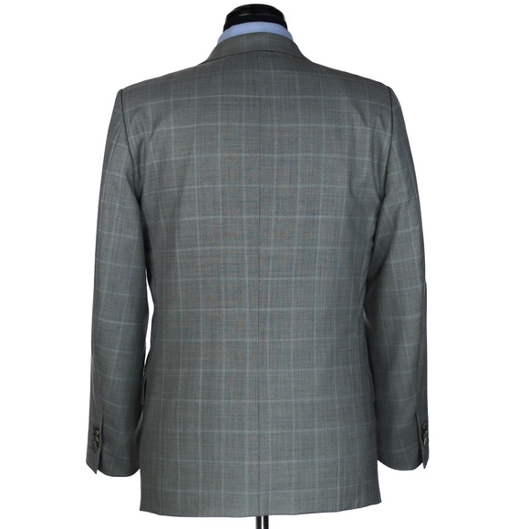 Ermenegildo Zegna Wool Suit Gray Checks 38R - Picture 4 of 8